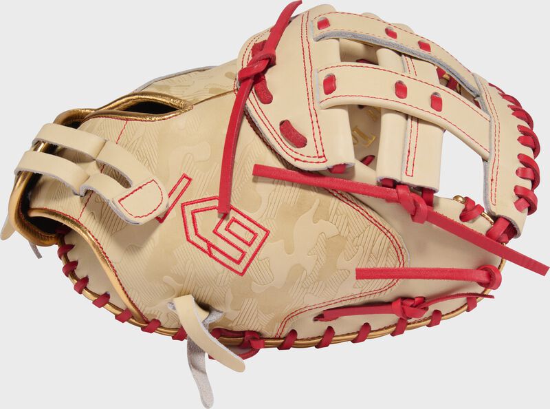 Rawlings Kinzie Hansen K9 Heart of the Hide 33-inch Fastpitch Softball Catcher's Mitt, Right Hand Throw