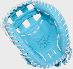 Rawlings Heart of the Hide 34-inch Fastpitch Softball Catcher's Mitt, Right Hand Throw