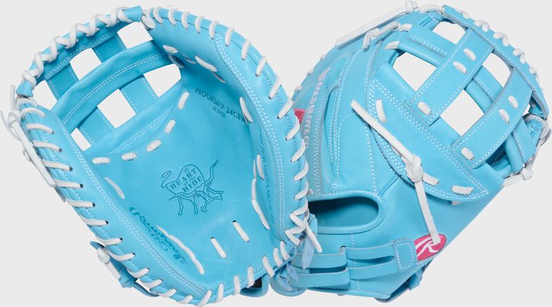 Rawlings Heart of the Hide 34-inch Fastpitch Softball Catcher's Mitt, Right Hand Throw