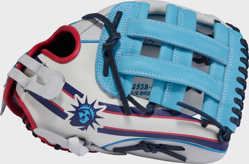 Rawlings Heart of the Hide Americana 12.5 in Fastpitch Softball Glove, Right Hand Throw