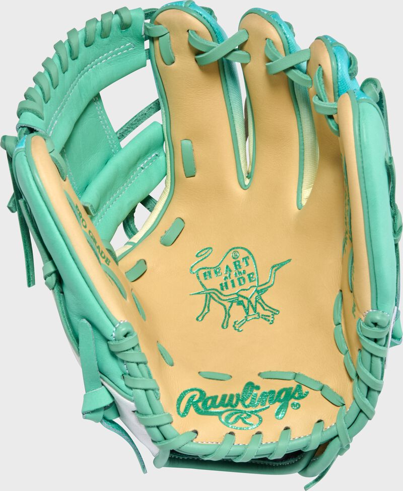 Exclusive Heart of the Hide 11.5-Inch Mint/Camel infield Glove, Right Hand Throw