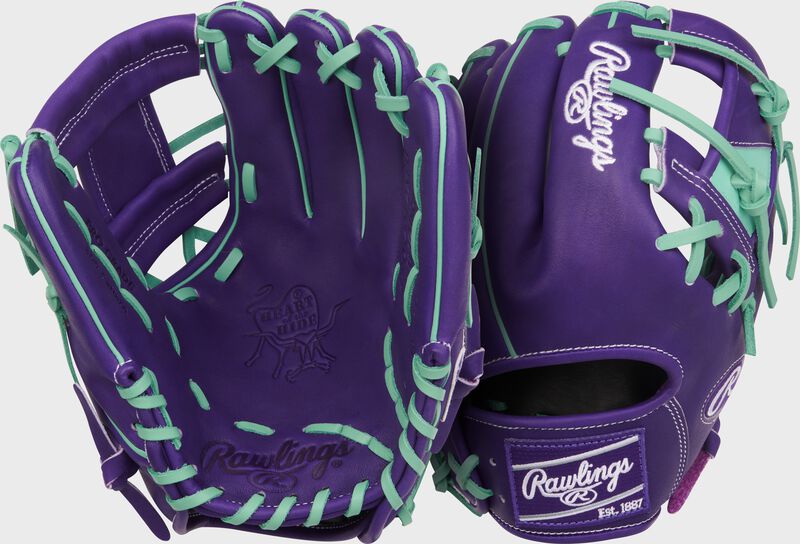 Heart of the Hide 11.5-Inch Purple Infield Glove, Right Hand Throw