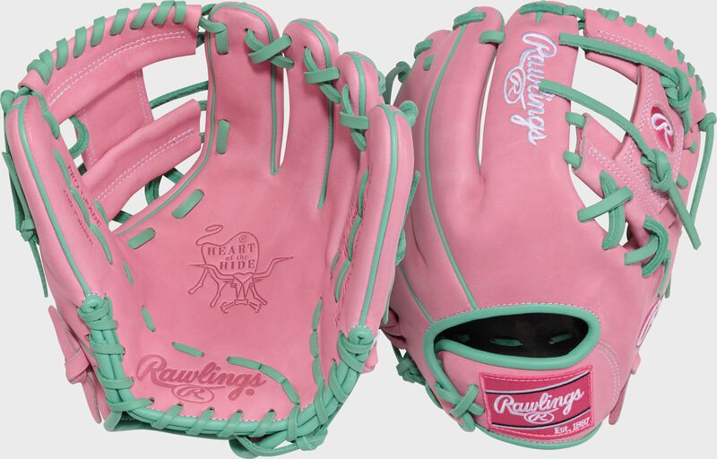 11.5" Heart of the Hide ContoUR Fit Pink Infield Glove, Right Hand Throw