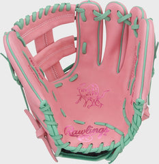 Rawlings Heart of the Hide 11.75-Inch Pink Infield Glove, Right Hand Throw
