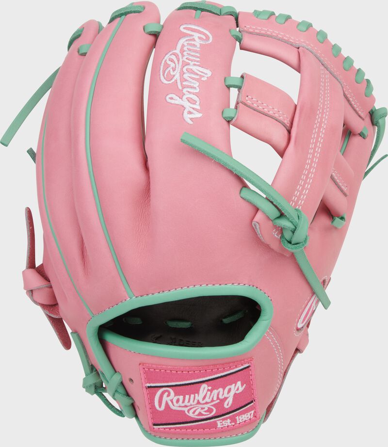 Rawlings Heart of the Hide 11.75-Inch Pink Infield Glove, Right Hand Throw