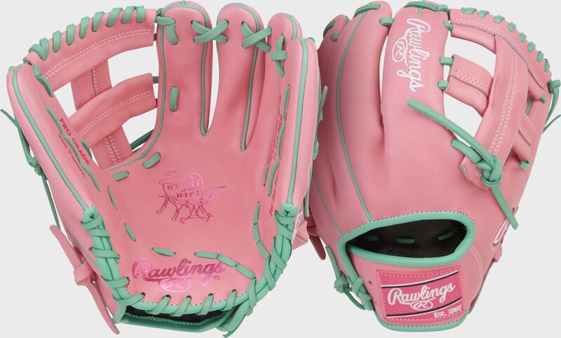 Rawlings Heart of the Hide 11.75-Inch Pink Infield Glove, Right Hand Throw