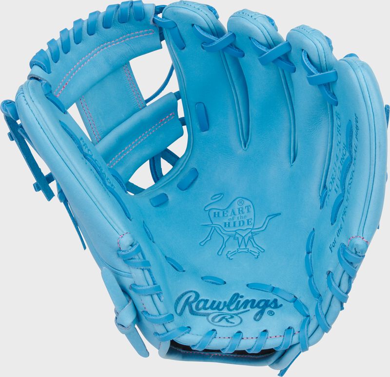 Heart of the Hide 11.5-Inch Columbia Blue Infield Glove, Right Hand Throw