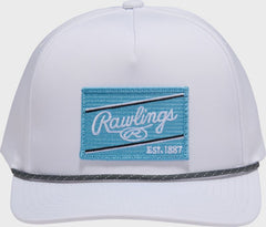 Rawlings White/Columbia Blue ColorSync Rope Hat