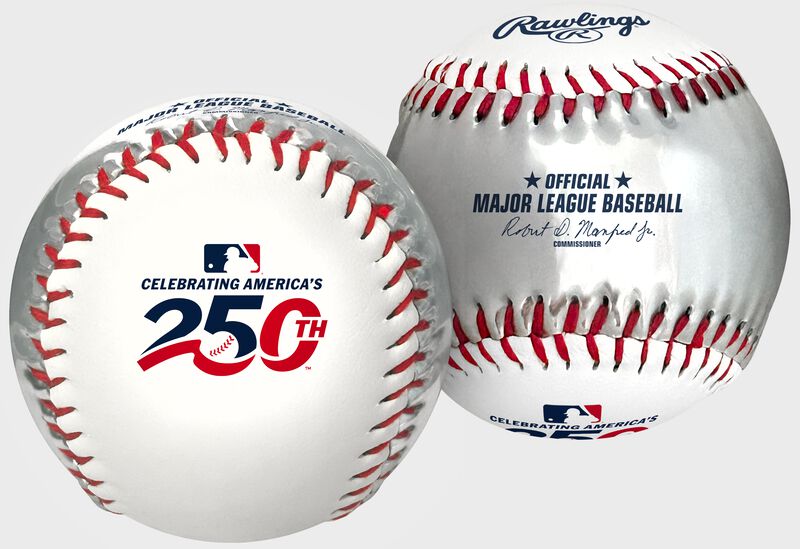 Rawlings MLB USA 250th Birthday Replica Baseball, 1 Ball