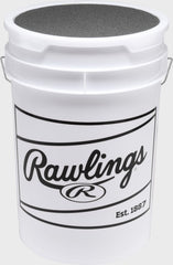 Rawlings 6-Gallon Bucket of R100-PC Pro Comp Hich School Practice Baseballs , Bucket with 24 Balls