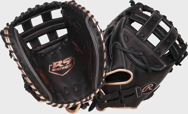 R9 Series 33-Inch Faspitch Catcher's Mitt, Right Hand Throw