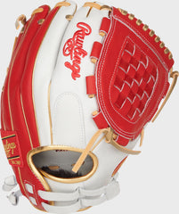 Liberty Advanced Color Series 12 in Fastpitch Glove, White/Scarlet