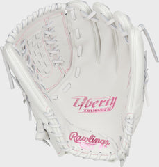 Liberty Advanced Color Series 12.5 in Fastpitch Glove, White/Pink