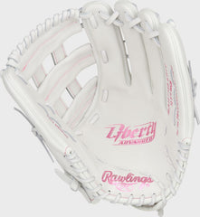 Liberty Advanced Color Series 12.75 in Outfield Glove, White/Pink