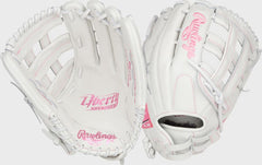 Liberty Advanced Color Series 12.75 in Outfield Glove, White/Pink