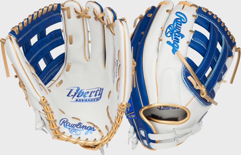 Liberty Advanced Color Series 12.75 in Outfield Glove, White/Purple