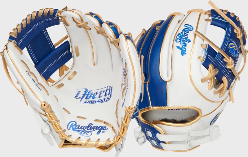Liberty Advanced Color Series 11.75 in Infield Glove, Gray/Columbia Blue