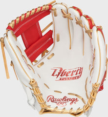 Liberty Advanced Color Series 11.75 in Infield Glove, White/Scarlet