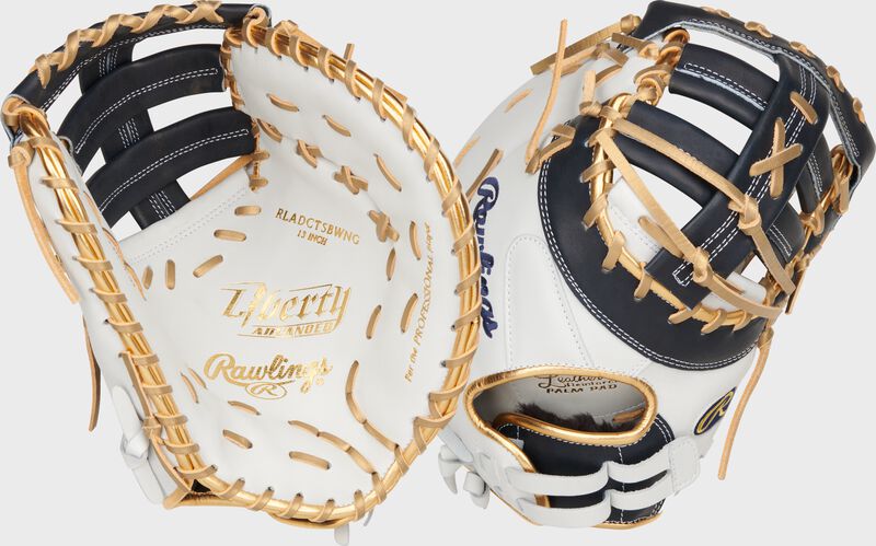 Liberty Advanced Color Series 13 in 1st Base Mitt, White/Royal
