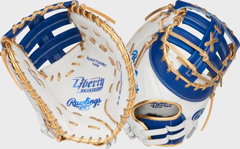 Liberty Advanced Color Series 13 in 1st Base Mitt, White/Purple