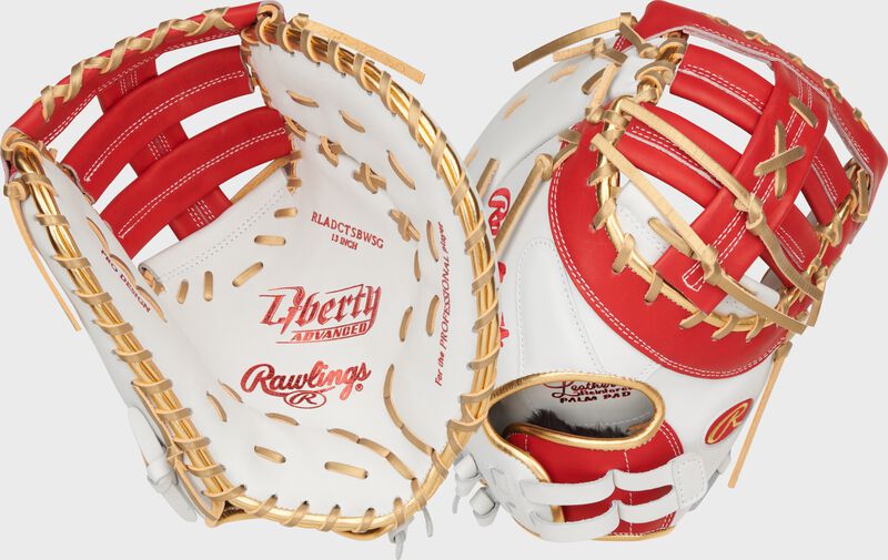 Liberty Advanced Color Series 13 in 1st Base Mitt, White/Navy