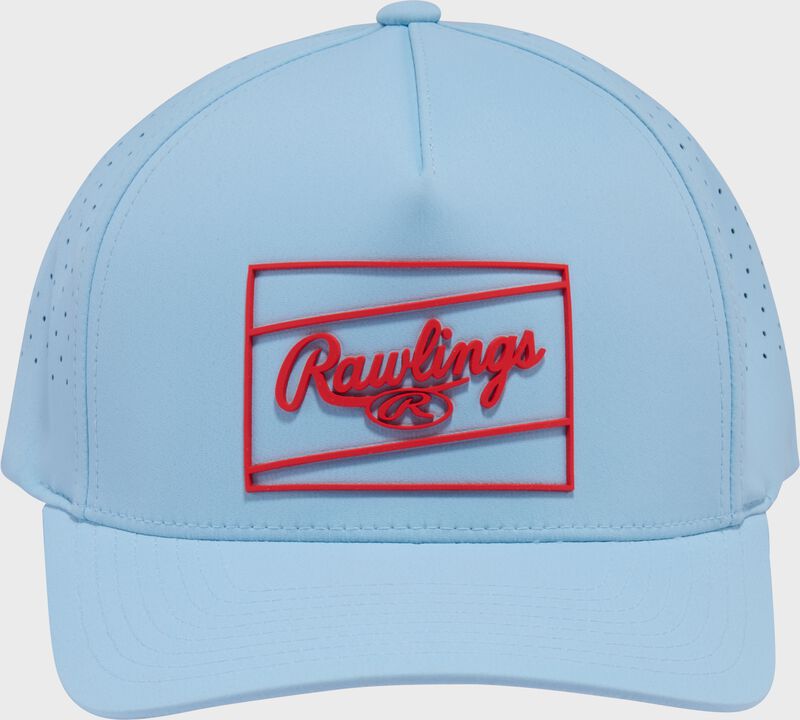 Rawlings Light Blue Laser Performance Patch Snapback Hat