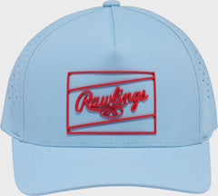 Rawlings Light Blue Laser Performance Patch Snapback Hat