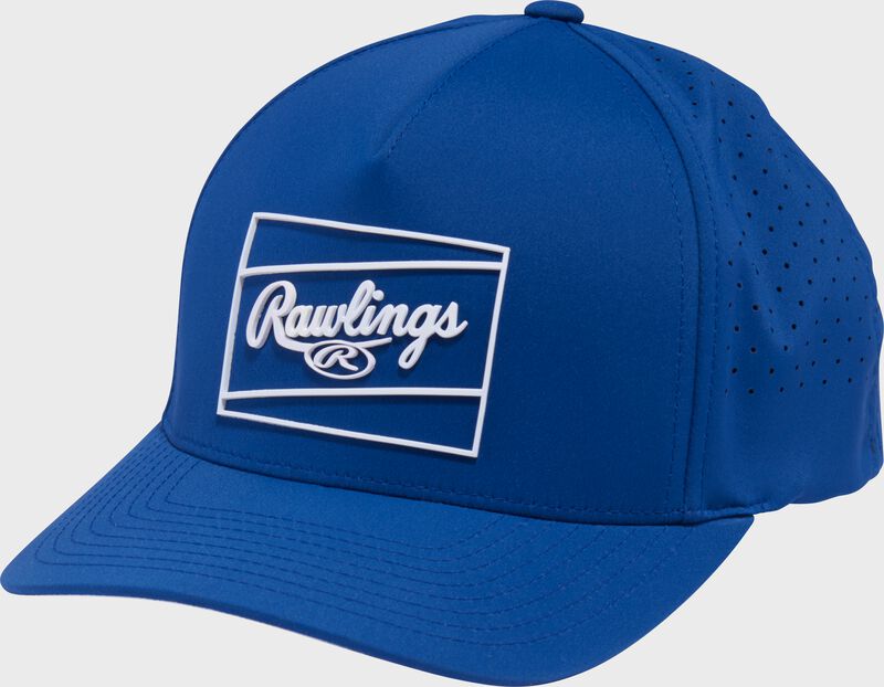 Rawlings Dark Green Laser Performance Patch Snapback Hat