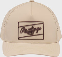 Rawlings Tan Laser Performance Patch Snapback Hat