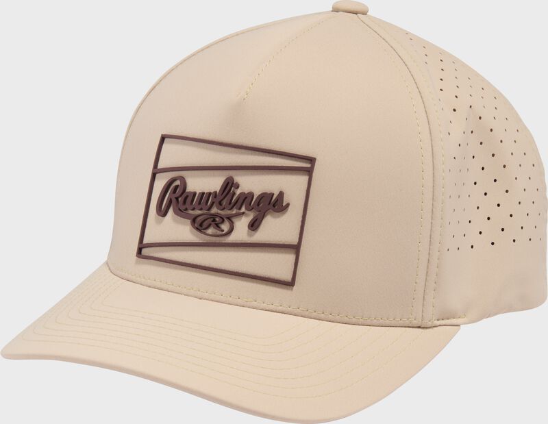 Rawlings Dark Green Laser Performance Patch Snapback Hat