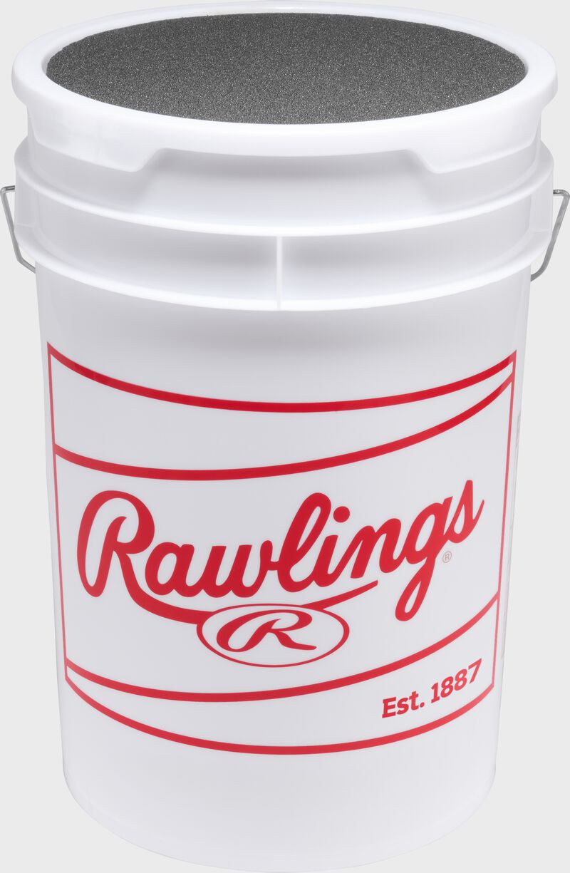 Rawlings 6-Gallon Bucket of ROLB2 Pro Comp Youth Practice Baseballs , Bucket with 24 Balls