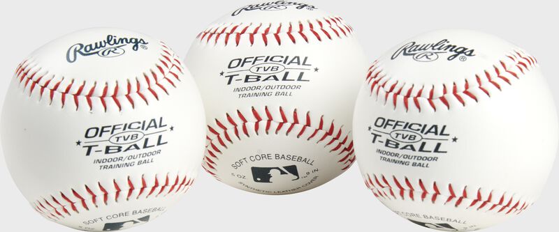 Youth League Training T-Balls, 3 Pack, 6 Pack or Dozen