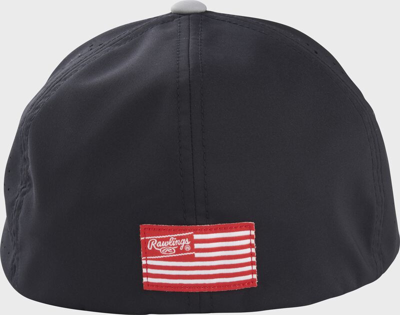 Rawlings Black FlexFit Laser Cut Vented Hat