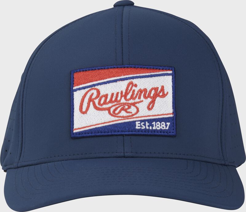 Rawlings Red/White/Blue FlexFit Laser Cut Vented Hat