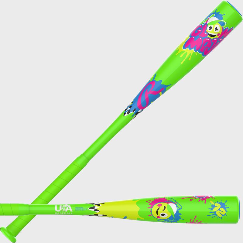 Rawlings Glow Mojis T-Ball -12 USA Baseball Bat