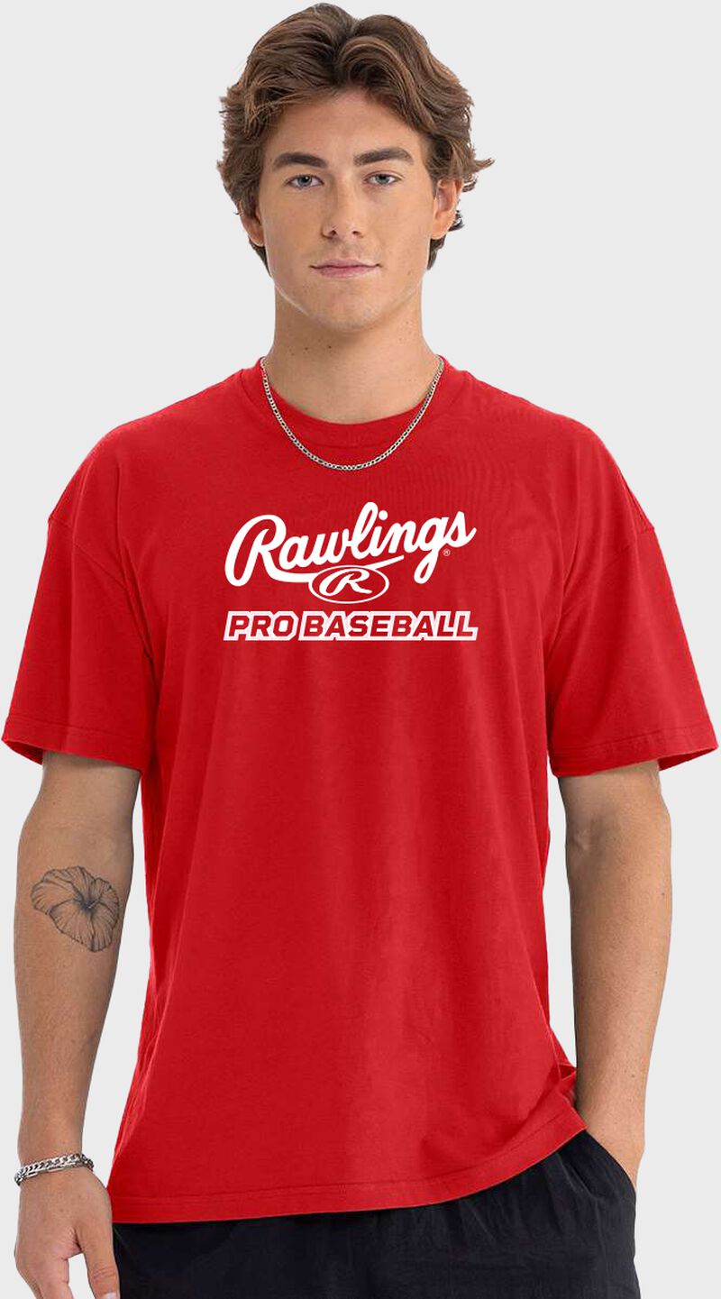 Rawlings Red Pro Baseball T-Shirt