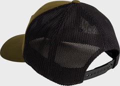 Rawlings Leather Patch Snapback Hat, Dark Green