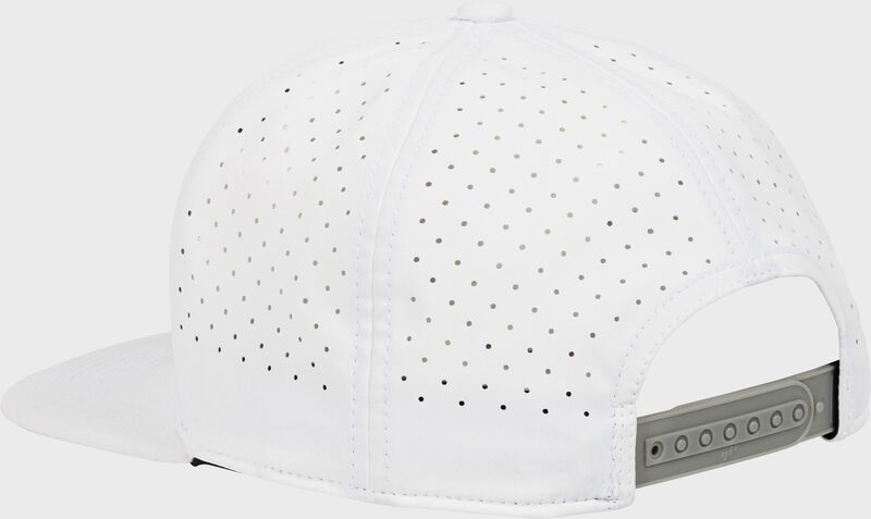 Rawlings White Home Plate Performance Flat Bill Snapback Hat