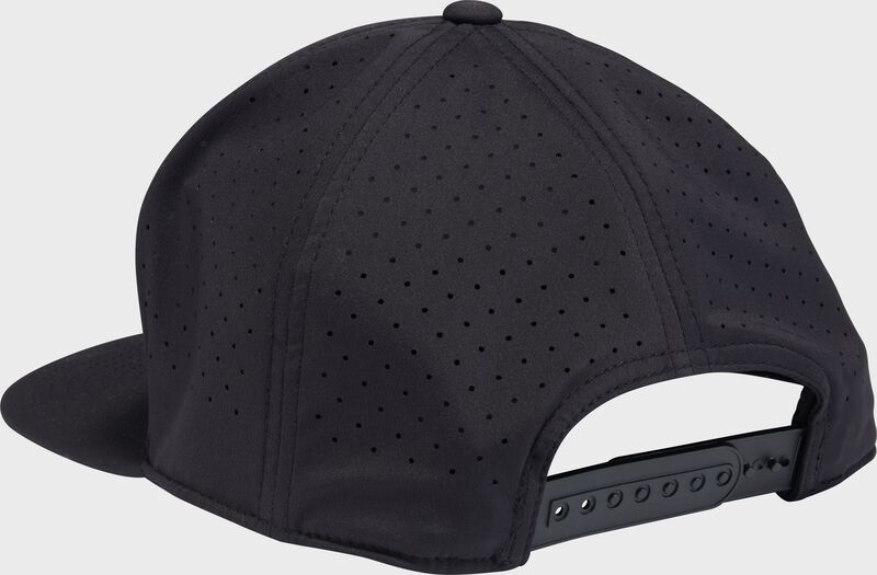 Rawlings Black Performance Flat Bill Snapback Hat