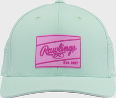 Rawlings Mint Performance Curved Bill Snapback Hat