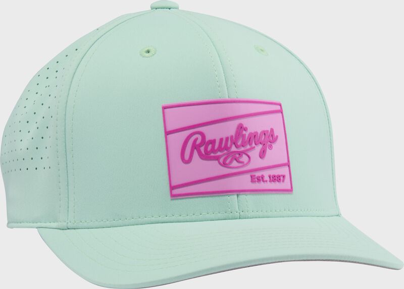 Rawlings Light Blue Performance Curved Bill Snapback Hat
