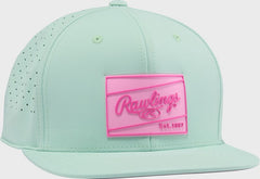 Rawlings Mint Performance Flat Bill Snapback Hat