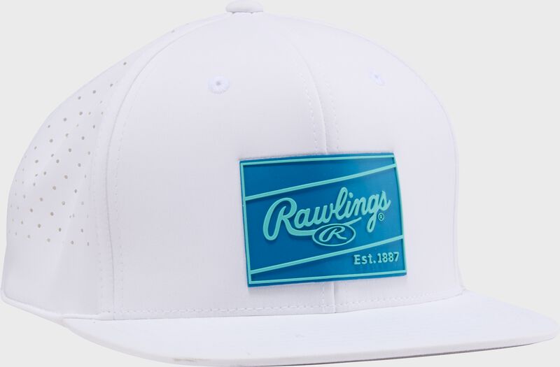 Rawlings Light Blue Performance Flat Bill Snapback Hat