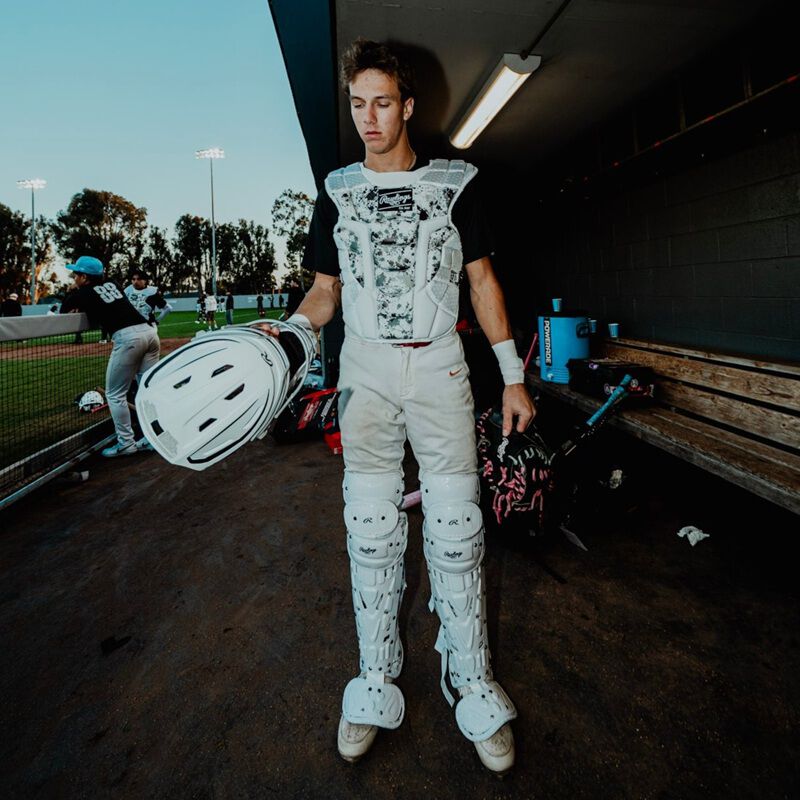 Limited Edition Mach Black Spatter Catcher's Gear Set, Adult, Intermediate, Youth