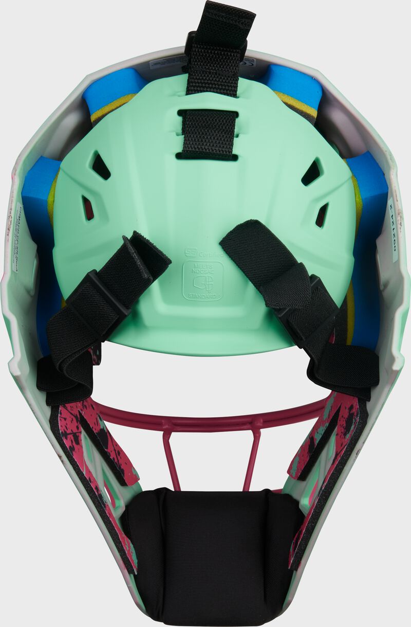 Limited Edition Mach Mint/Pink Spatter Catcher's Gear Set, Adult, Intermediate, Youth