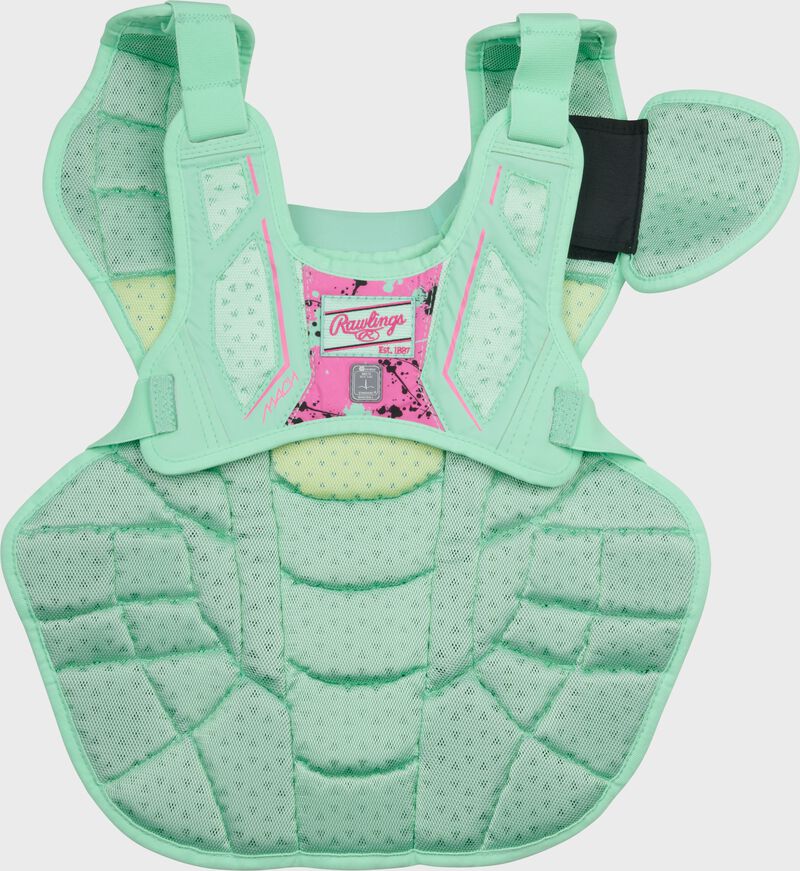 Limited Edition Mach Mint/Pink Spatter Catcher's Gear Set, Adult, Intermediate, Youth