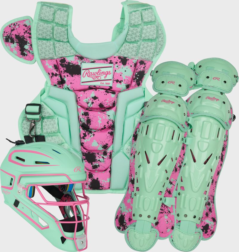 Limited Edition Mach USA Spatter Catcher's Gear Set, Adult, Intermediate, Youth