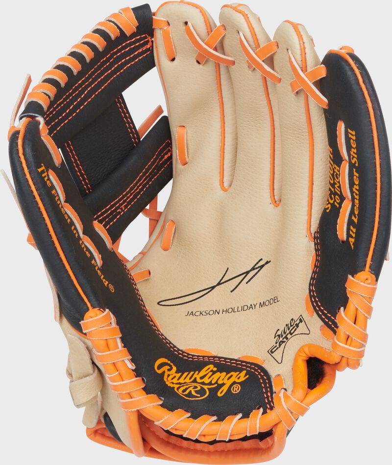 Sure Catch 10-Inch Jackson Holliday Signature Youth Glove, Right Hand Throw