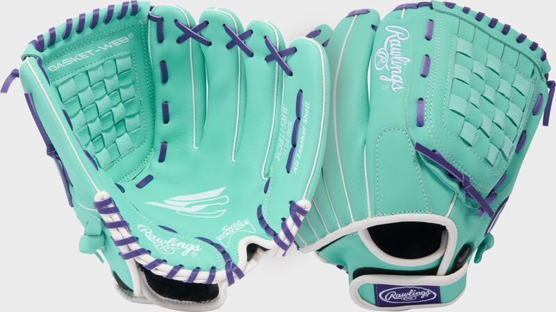 Rawlings Sure Catch Softball 11.5-inch Youth Fastpitch Softball Glove, Right Hand Throw