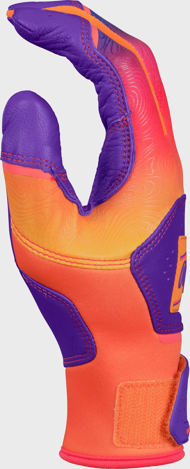 Rawlings Workhorse Purple/Orange Youth Fun Burst Batting Gloves